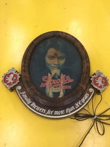 LETRERO DE EXHIBICIÓN DE PLÁSTICO ILUMINADO CERVEZA PAJA PUBLICIDAD RARA DE COLECCIÓN - Imagen 1 de 12
