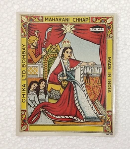Vintage Original Maharani Chhap Chika Ltd. Bombay Lables Collections - Picture 1 of 4