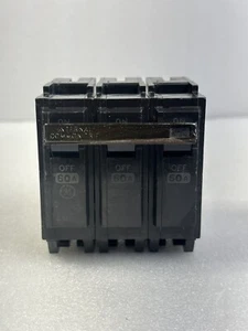 Authentic GE THQL 60 Amp 3 Pole Circuit Breaker 240V Plug-In THQL32060 - Picture 1 of 6