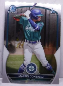 2023 Bowman Prospect Chrome BCP-28 Martin Gonzalez - Seattle Mariners 1st Bowman - Bild 1 von 2