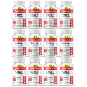 RapidLean Keto + ACV 500mg For Advanced Weight Loss Support Gummies - 12 Bottles - Picture 1 of 3
