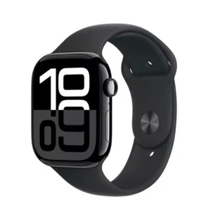 New Apple Series 10 46 mm Waterproof Watch GPS + Cellular (2024) Black Sport - Zdjęcie 1 z 3