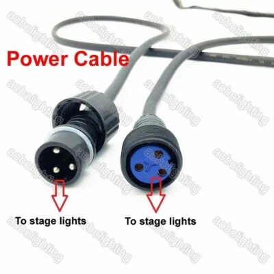 16ft IP65 Outdoor LED Stage Light Power Cable Led par cans DMX cable party stage - Image 1 of 2