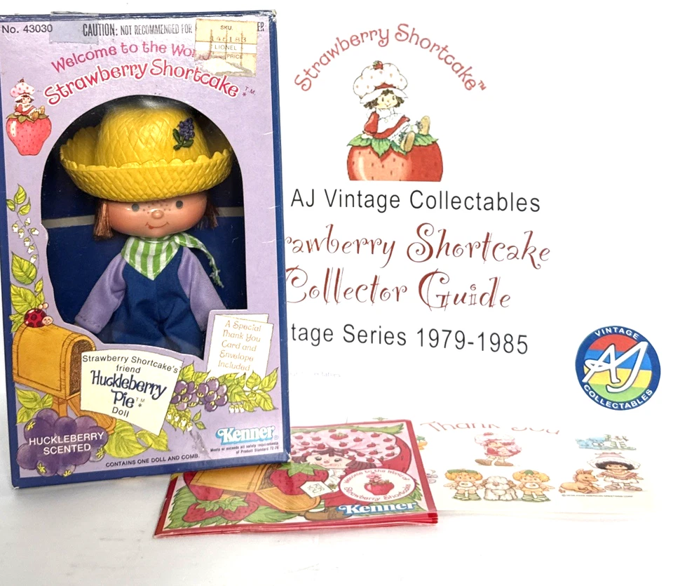 🤩🍰NUEVO, Raro 1ª Edición Fresa Pastel Corto Huckleberry Pie Muñeca! Foto 1 de 4