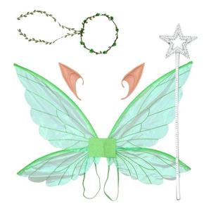 Adults Kids Fairy Stick Trendy Elf Ears Exquisite Butterfly Wings Realistic - Picture 1 of 103