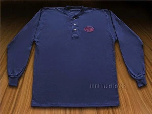 Case xx T-Shirt Blu Navy Manica Lunga xx-Large Henley Maglia Cotone 52459 - Foto 1 di 4