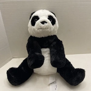 Ikea Plush Panda Bear Kramig Teddy Bear Stuffed Animal White Black Soft Eyes Toy - Picture 1 of 6
