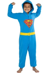 DC Comics Big Boy's Superman Superhero Costume Pajama Union Suit (L/XL) - Picture 1 of 4