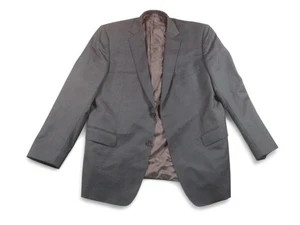 ZZegna Blazer Mens 54C Charcoal Gray Wool Mohair City Suit Jacket Sport Coat - Picture 1 of 23