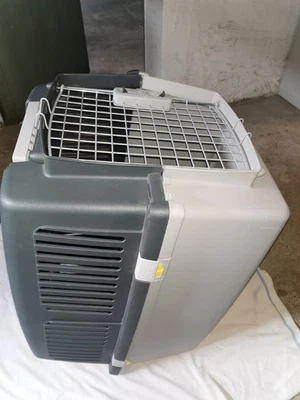 hundebox, grau/weis, Abmessung: Höhe : 45cm , Breite : 45cm , Länge : 60cm - Bild 1 von 4