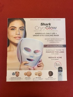 Mascarilla facial antienvejecimiento LED Shark Cryoglow + bolsa de almacenamiento, modelo FW312 - NUEVA #s312 Foto 1 de 4