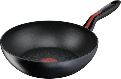 Linea Rossa Wok Antiaderente in Alluminio, Ø 28 Cm, Pentola Induzione, Gas E For - Immagine 1 di 4