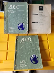 3 PCS 2000 Ford Explorer Focus Workshop 1,2 Wiring Factory Repair Manuals OEM - Picture 1 of 2