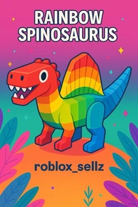 Rainbow Spinosaurus Grow a Garden Roblox | Spinosaurus Rainbow | Plus 1.4Q - Imagen 1 de 2
