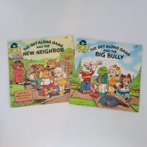 Libro y disco de vinilo The Get Along Gang New Neighbor Big Bully Read Along - Imagen 1 de 9