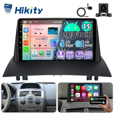 9" Android Autoradio für Renault Megane 2 mit GPS Navi RDS CarPlay 8-Core 4+64GB - Bild 1 von 4