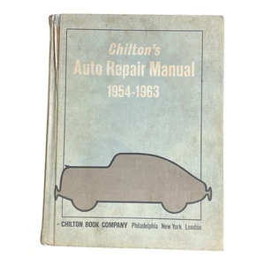 Chilton's Auto Repair Manual 1954-1963 Vintage Hardcover Book - Bild 1 von 6