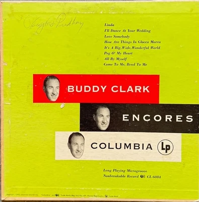 Buddy Clark Encores Columbia CL 6084 1949 Foto 1 de 2