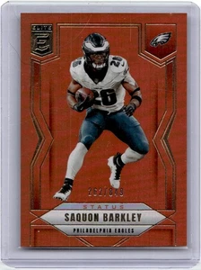 SAQUON BARKLEY EAGLES 2025 Panini Donruss Elite Naranja Fútbol SP/849 #52 - Imagen 1 de 2