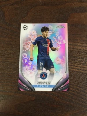 2023-24 Topps Chrome Kang-in Lee South Korea PSG Cherry Blossom SSP - Image 1 of 2