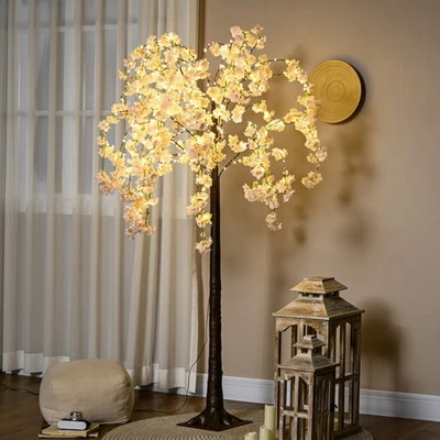 180cm Artificial Cherry Blossom Tree w/ LED Lights for Home Party Wedding Pink - Image 1 of 4