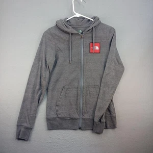 North Face Hoodie Damen mittelgrau durchgehender Reißverschluss Standard Passform Never Stop Exploring - Bild 1 von 14