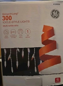 300 GE Multi-Color String-A-Long Mini Eiszapfen Stil Lichter-NEU-1295956 - Bild 1 von 3