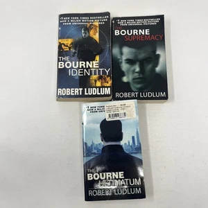 Robert Ludlum Jason Bourne Trilogy Identity Supremacy Ultimatum Lot of 1-3  PB - Picture 1 of 8
