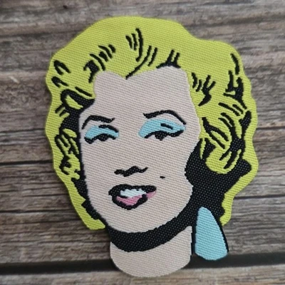 Marilyn Monroe Andy Warhol Painting Retro Modern Art Iron On Patch - Image 1 of 2