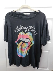 Daydreamer The Rolling Stones Tie Dye Tee Distressed Cotton Blend T-Shirt USA  L - Picture 1 of 3