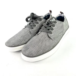 Mens Ben Sherman Gray Canvas Brahma Derby Chambray Casual Sneakers US Size 11 - Picture 1 of 8