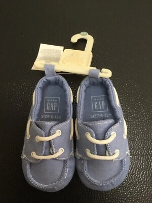 GAP Bebé Niño Niño Niños Zapatos Talla 6 a 12 Meses Azul Mocasín Estilo NUEVO Foto 1 de 2
