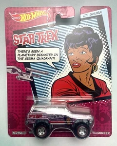 2014 Hot Wheels Pop Culture Star Trek Lieutenant Uhura 1988 Jeep Wagoneer - Picture 1 of 4