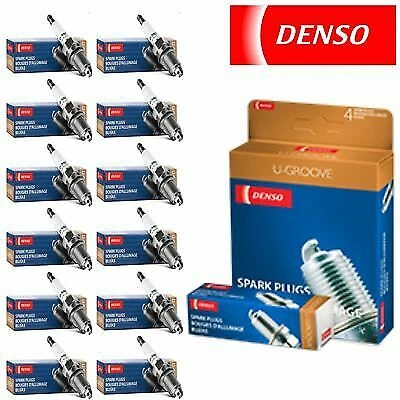 12 Pcs Denso Standard U-Groove Spark Plugs for Jaguar XJS 5.3L V12 1981-1992 - Изображение 1 из 2