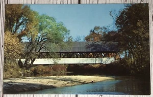 Covered Bridge Passumpsic River Lyndonville Lyndon Center Vermont VT Postcard - Picture 1 of 2