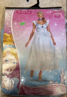 Disney Cinderella Princess Costume Women Medium 8-10 NEW Retail Package Disguise - Image 1 of 2