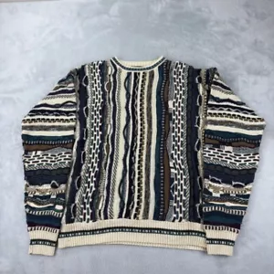 COOGI Australia Knit Vintage Multicolor Sweater Wool Men’s Size S - Bild 1 von 13
