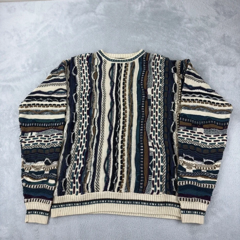 COOGI Australia Knit Vintage Multicolor Sweater Wool Men’s Size S - Image 1 of 4