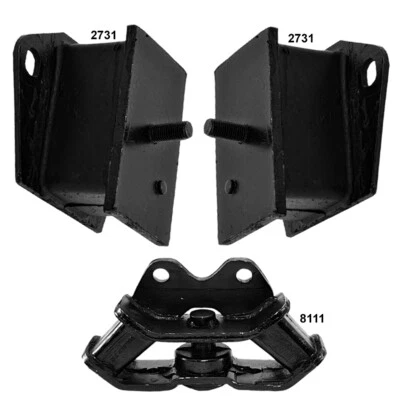 Engine Motor Mounts & Transmission Mount 3PCS Set for Dodge D50 82-79 2.0L 2.6L - Image 1 of 3