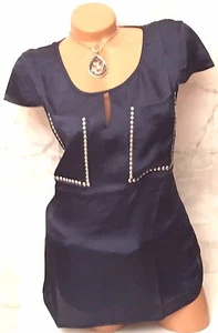 NEU B.C. BEST CONNECTIONS HEINE DAMENBLUSE 38 SCHLUPFBLUSE NIETEN DAMENSHIRT - Bild 1 von 4