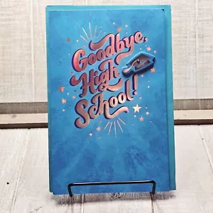 Tarjeta de graduación American Greetings felicitaciones Good Bye High School azul - Imagen 1 de 8
