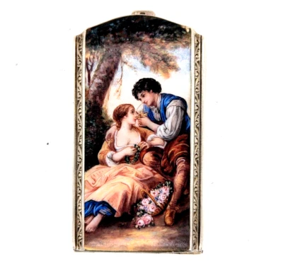 Estuche de cigarrillos de plata austriaco inusual con clip para dinero Foto 1 de 4