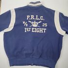 Polo Ralph Lauren Varsity Jacket Mens 2XB 2XL Big Rowing Club Snap Up Blue