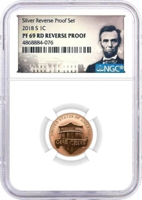 2018 S 1C Reverse Proof Lincoln Cent NGC Reverse PF69 RD Lincoln Label - Image 1 of 2