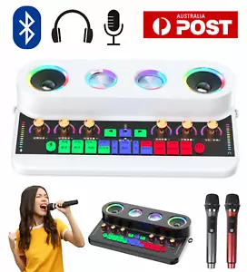 External Sound Card Audio Interface Mixer Live Streaming Karaoke Machine Mic AU - Picture 1 of 24