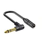 90 Degree Right Angle 6.35Mm Male Extension 6.35Mm Stereo Guitar Cable  Guitar