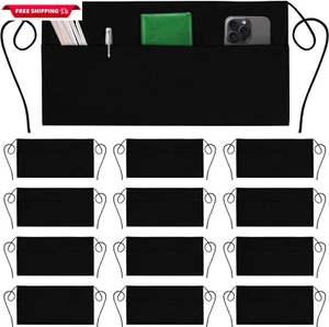Server Aprons with 3 Pockets - Waist Apron, Waitress Apron for Women and Man, Wa - Picture 1 of 8