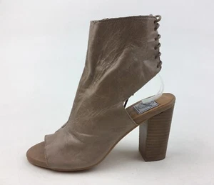 Vintage by Jeffrey Campbell Peep Toe bootie Size 8.5, Tan Leather 3173 - Picture 1 of 8