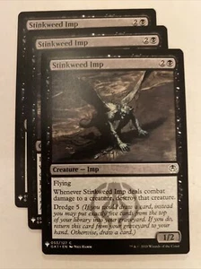 3x MTG Stinkweed Imp Mystery Booster Guild Kit: Golgari 53 regolare comune quasi nuovo - Foto 1 di 1