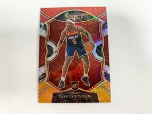Cassius Winston Concourse Red/White/Orange Shimmer 2020-21 Panini Select # 96 - Picture 1 of 2